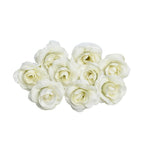 10 set di fiori artificiali di seta rosa da 4 cm per la decorazione domestica della festa nuziale