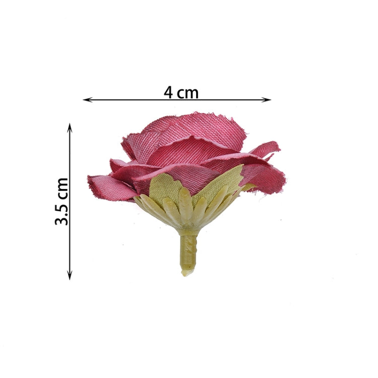 10 set di fiori artificiali di seta rosa da 4 cm per la decorazione domestica della festa nuziale