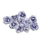 10 set di fiori artificiali di seta rosa da 4 cm per la decorazione domestica della festa nuziale