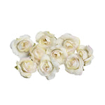10 set di fiori artificiali di seta rosa da 4 cm per la decorazione domestica della festa nuziale