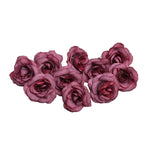 10 set di fiori artificiali di seta rosa da 4 cm per la decorazione domestica della festa nuziale