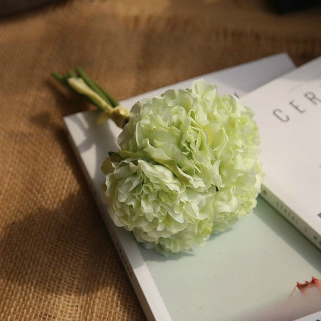 Bouquet di peonia di fiori artificiali a 5 teste di fiori finti per matrimoni e decorazioni domestiche