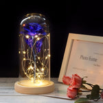 Simulazione Rose Luci Copertura in vetro Decorazioni Artigianato Regali di San Valentino
