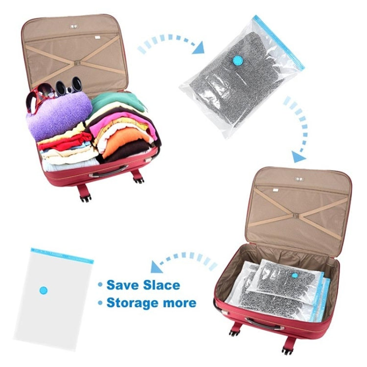 3 pezzi di sacchetti sottovuoto a caldo, organizer per riporre oggetti, con bordo trasparente, pieghevoli, con chiusura extra large, per risparmiare spazio, compressi, 3 PCS 40 x 60cm, 3 PCS 60 x 80cm, 3 PCS 70 x 100cm, 3 PCS  80 x 110cm