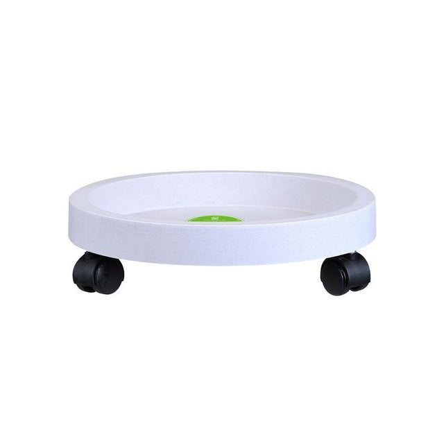 Vassoio per vasi con ruote rotonde universali Vassoio per vasi per piante facile da spostare Supporto in plastica per piatto da giardino