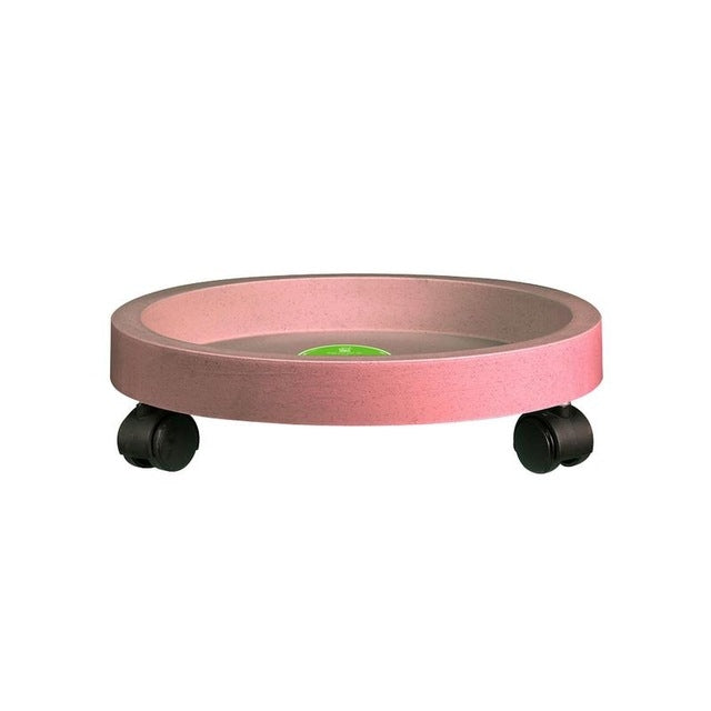 Vassoio per vasi con ruote rotonde universali Vassoio per vasi per piante facile da spostare Supporto in plastica per piatto da giardino