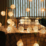10 palline di paglia artificiale per feste di compleanno, matrimoni, decorazioni per la casa di Natale