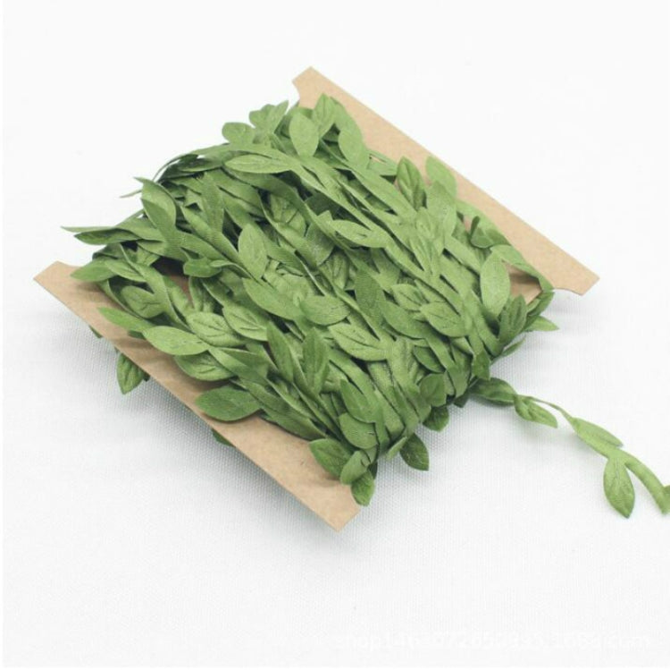 2 pezzi di accessori per la decorazione della ghirlanda di foglie di stoffa Foglia verde Simulazione di foglie di canna Materiale ghirlanda fai da te, 100 Meters, 40 Meters One Card / Roll, 77 Meters, 200 Meters, 20 Meters / Card, 10 Meters / Card     ...