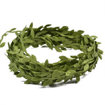 2 pezzi di accessori per la decorazione della ghirlanda di foglie di stoffa Foglia verde Simulazione di foglie di canna Materiale ghirlanda fai da te, 100 Meters, 40 Meters One Card / Roll, 77 Meters, 200 Meters, 20 Meters / Card, 10 Meters / Card     ...