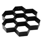 Stampo per pavimenti in plastica Stampo fantasia esagonale per pavimentazione da giardino ultraleggero fai-da-te, Paving Hexagonal Fancy Mould