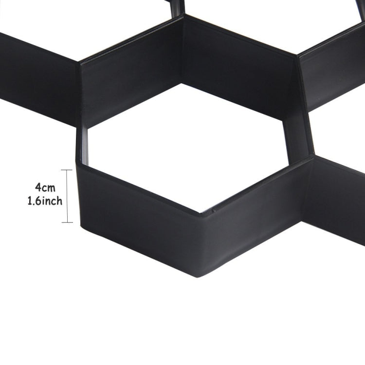 Stampo per pavimenti in plastica Stampo fantasia esagonale per pavimentazione da giardino ultraleggero fai-da-te, Paving Hexagonal Fancy Mould