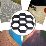 Stampo per pavimenti in plastica Stampo fantasia esagonale per pavimentazione da giardino ultraleggero fai-da-te, Paving Hexagonal Fancy Mould