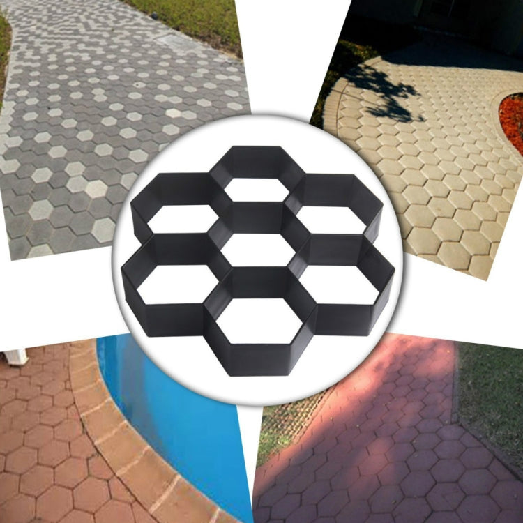 Stampo per pavimenti in plastica Stampo fantasia esagonale per pavimentazione da giardino ultraleggero fai-da-te, Paving Hexagonal Fancy Mould