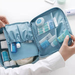 Comoda custodia da viaggio per cosmetici, cosmetici, articoli da toeletta, organizer per lavaggio, da 2 pezzi