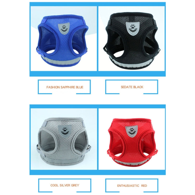 Guinzaglio regolabile per gilet riflettente in rete di poliestere per cani da compagnia, S, M, L, XL