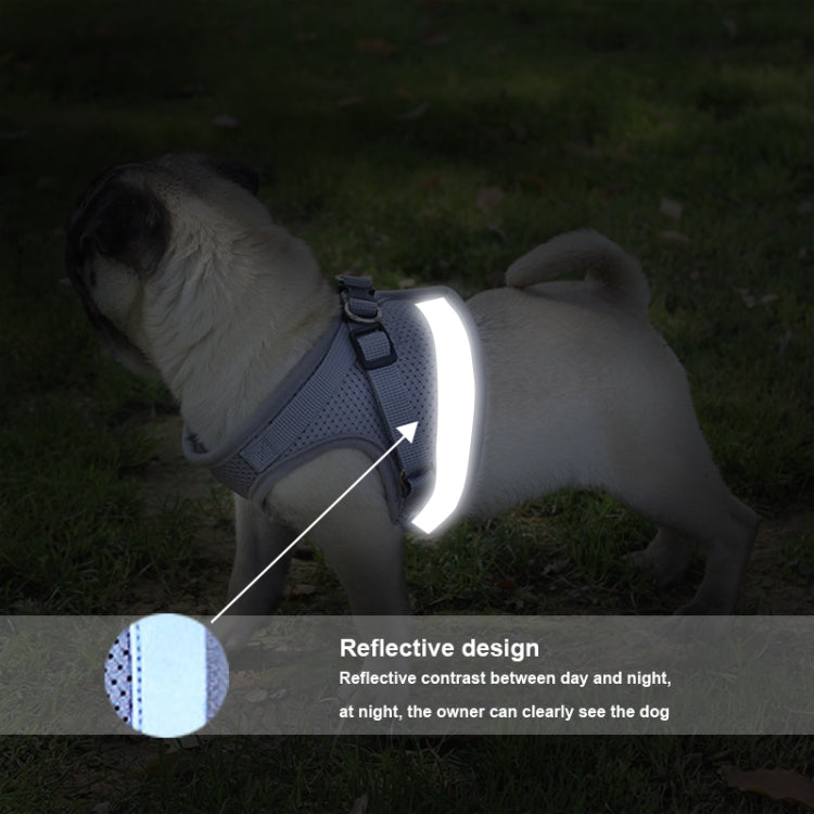 Guinzaglio regolabile riflettente per cani S, M, L, XL