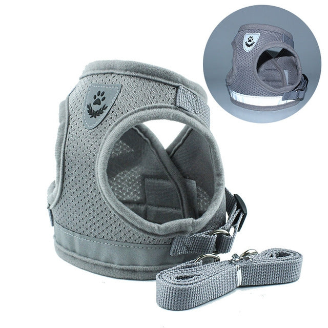 Guinzaglio regolabile riflettente per cani S, M, L, XL