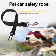 Cintura di sicurezza per cintura di sicurezza per auto per cani da compagnia con clip per guinzaglio in nylon da 2 pezzi, Black, Blue, Red