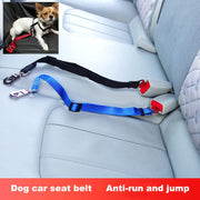 Cintura di sicurezza per cintura di sicurezza per auto per cani da compagnia con clip per guinzaglio in nylon da 2 pezzi, Black, Blue, Red