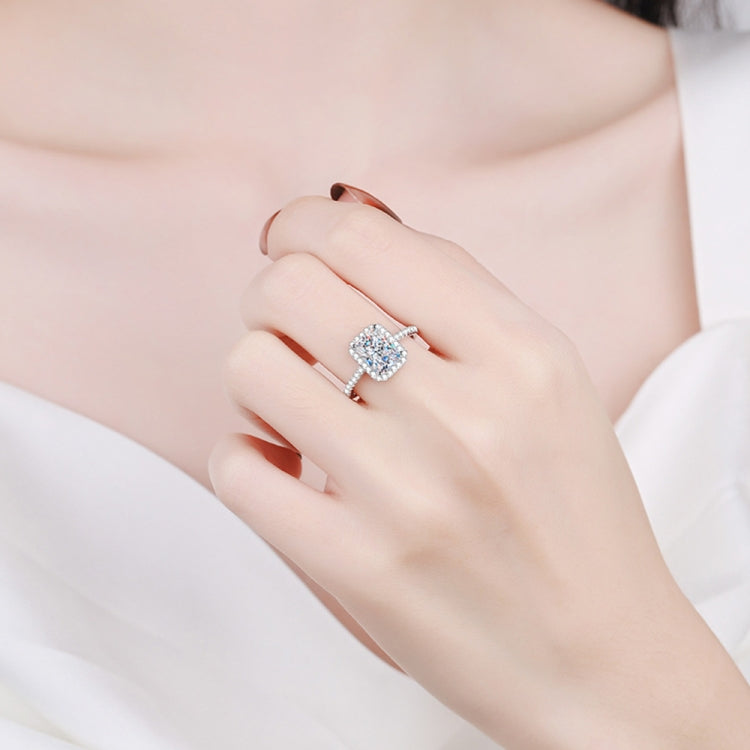 Regalo per feste di gioielli da sposa con anello in zircone d'argento di cristallo cubico di moda grande, 5, 6, 7, 8, 9, 10