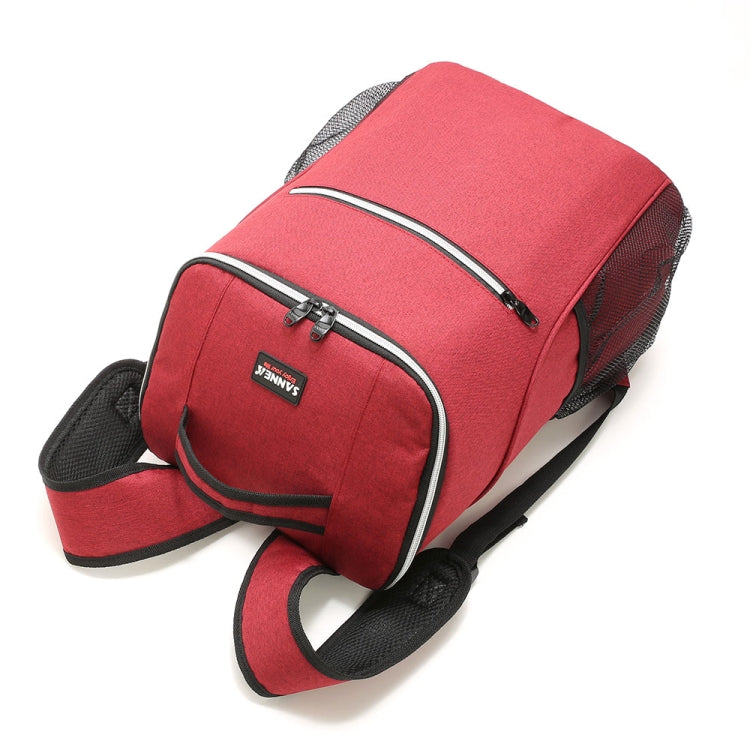 Zaino isolante per picnic all'aperto Zaino impermeabile in tessuto Oxford, Backpack(Red), Backpack(Gray)