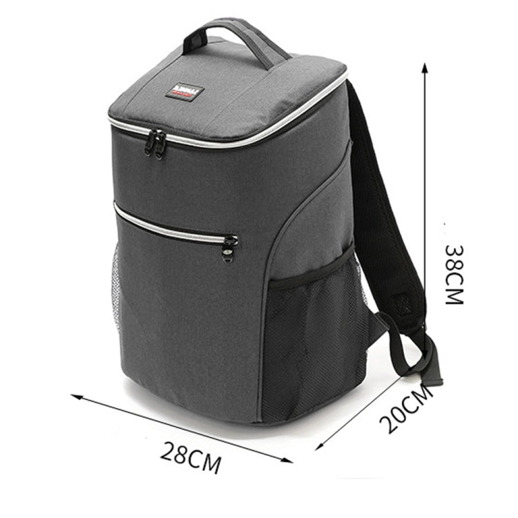 Zaino isolante per picnic all'aperto Zaino impermeabile in tessuto Oxford, Backpack(Red), Backpack(Gray)