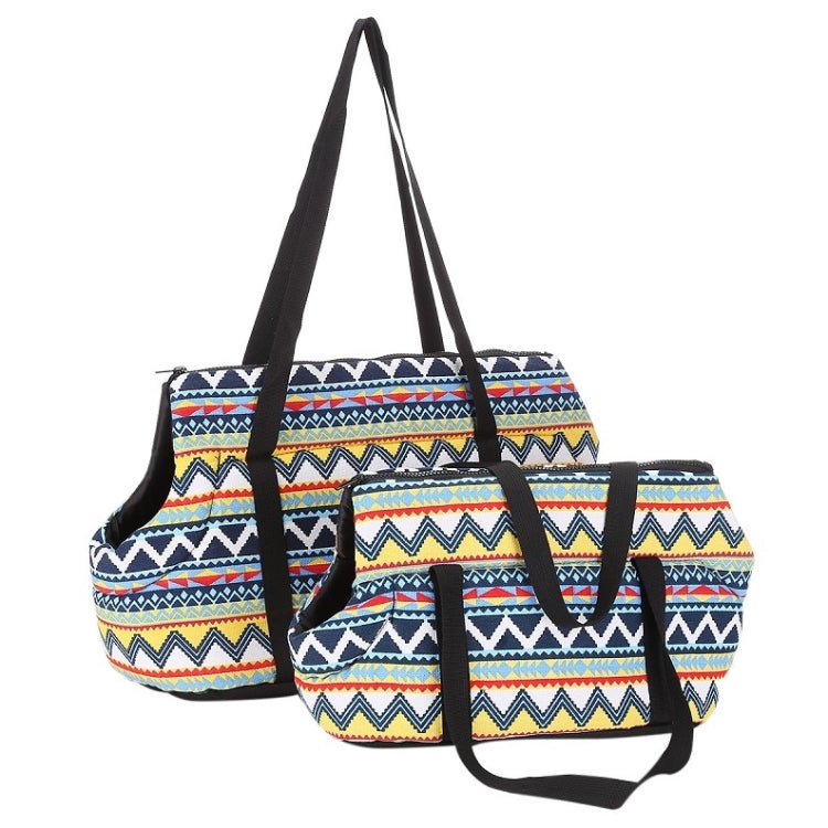 Borsa da trasporto per animali retrò Zaino comodo e traspirante per cani e gatti, S 45x21x22cm, L 55x26x27cm