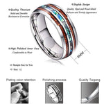 Anello da uomo con texture drago in acciaio al tungsteno in ceramica da 2 pezzi, 10, 11, 12, 13, 14, 4, 5, 6, 7, 8, 9