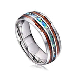 Anello da uomo con texture drago in acciaio al tungsteno in ceramica da 2 pezzi, 10, 11, 12, 13, 14, 4, 5, 6, 7, 8, 9
