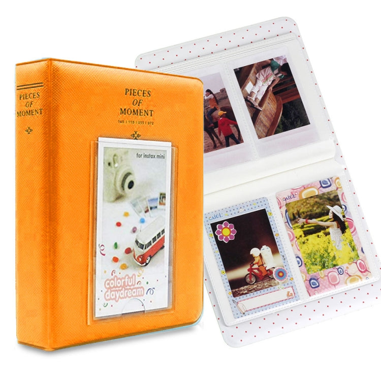 Pezzi di biglietti da visita a 64 tasche per Fujifilm Instax Mini 8 /7s /70 /25 /50s /90, 64 Pockets Beige, 64 Pockets Blue, 64 Pockets Green, 64 Pockets Orange, 64 Pockets Pink, 64 Pockets Sky Blue