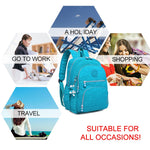 Zaini Zaino da scuola per ragazze adolescenti Borsa da viaggio per laptop femminile, 27X13X37cm, 31X14X42cm, 33X16X47cm