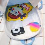 Zaino per bambini trasparente Borse con fiocco carino Mini zainetto