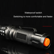 Mini torcia LED T02 con zoom telescopico e clip
