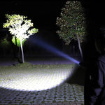 Mini torcia LED T02 con zoom telescopico e clip