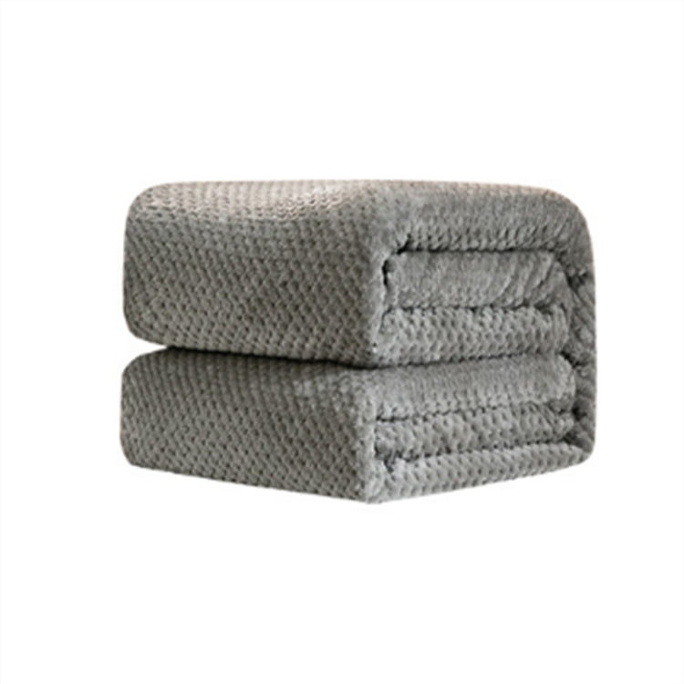 Addensare Maglia tinta unita Ananas Coperta di flanella Pile di corallo Aria condizionata Copridivano Lenzuola calde invernali Facile lavaggio Coperte in pelliccia sintetica, 100x150cm, 120x200cm, 150x200cm, 180x200cm