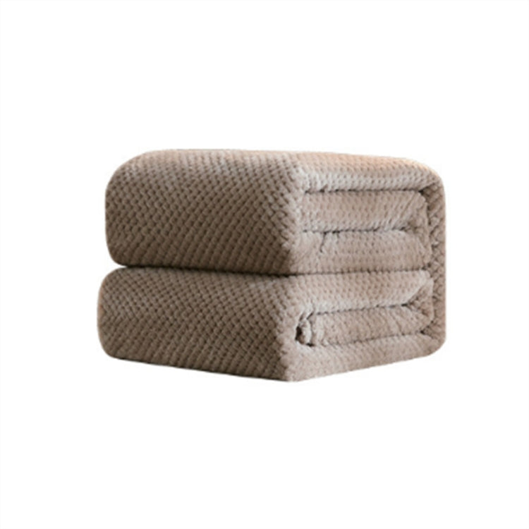 Addensare Maglia tinta unita Ananas Coperta di flanella Pile di corallo Aria condizionata Copridivano Lenzuola calde invernali Facile lavaggio Coperte in pelliccia sintetica, 100x150cm, 120x200cm, 150x200cm, 180x200cm