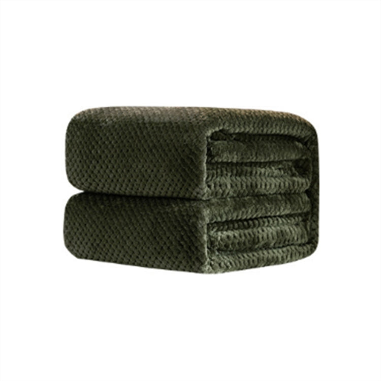 Addensare Maglia tinta unita Ananas Coperta di flanella Pile di corallo Aria condizionata Copridivano Lenzuola calde invernali Facile lavaggio Coperte in pelliccia sintetica, 200x230cm, 70x100cm, 45x65cm