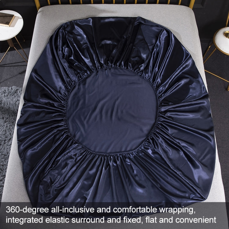 Set lenzuolo con angoli con federa in quattro pezzi di seta simulata Home Ice Silk, US-Full/UK-D:138x190x35cm, US-Queen/UK-K:153x203x35cm