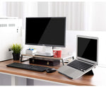 Supporto per monitor con piedini in metallo per stampante con display LCD iMac MacBook, organizer da tavolo per laptop Piattaforma robusta per risparmiare spazio