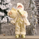 Decorazione natalizia in piedi con bambola di Babbo Natale, zaino natalizio, ornamenti per bambole da uomo anziano, Oil Lamp, Chevrolet, Chef, Gift