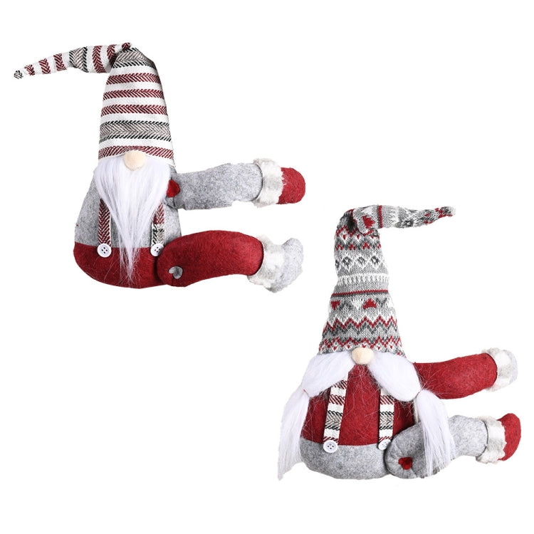 Decorazioni natalizie Cappello a strisce Foresta Vecchio Abbraccio laterale Tenda Porta Tenda Fibbia