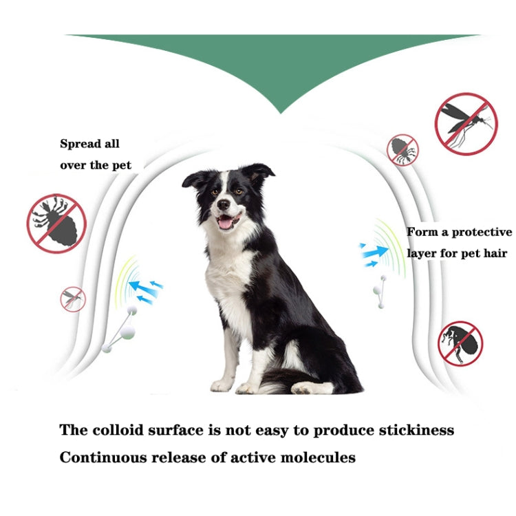 Anello repellente per insetti in vitro per animali domestici, collare antipulci e antipidocchi da 5 pezzi, Cat/38cm, Small Dog/38cm, Large Dog/70cm