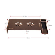 Organizer da scrivania con ripiano rialzato per monitor in legno, supporto per monitor per computer, con spazio per tastiera, TBD049404601A, TBD049404601B, TBD049404601C, TBD049404601D