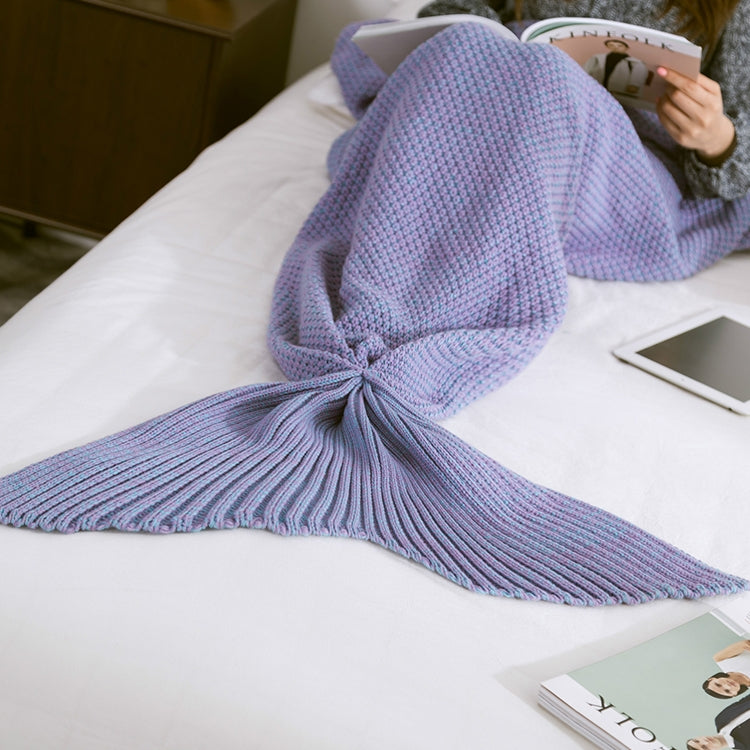Coperta a coda di sirena per coperte lavorate a maglia super morbide per adulti, 90 X50cm, 140 X70cm, 180 X90cm