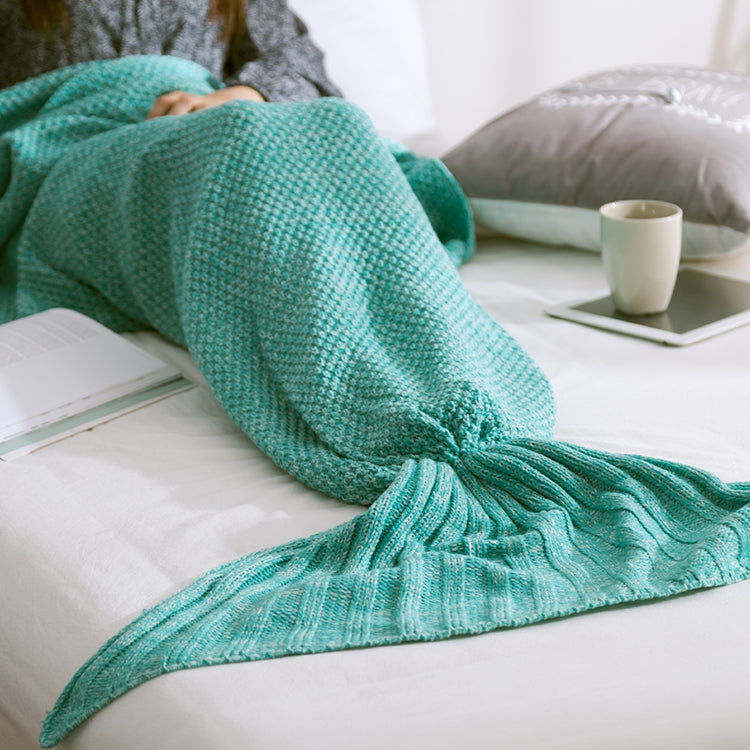 Coperta a coda di sirena per coperte lavorate a maglia super morbide per adulti, 90 X50cm, 140 X70cm, 180 X90cm