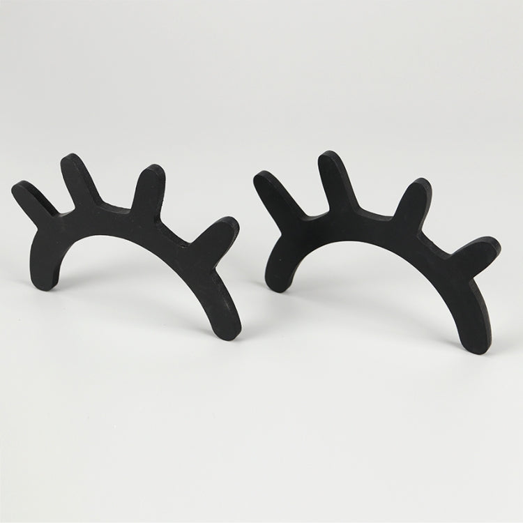 1 paio di adesivi murali per ciglia 3D in legno carini, adesivi murali per sfondo camera da letto