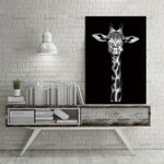 Semplice decorazione animale in bianco e nero pittura studio soggiorno divano sfondo dipinto murale senza cornice, 13X18cm, 20X25cm, 21X30cm, 30X40cm, 40X50cm, 40X60cm, 50X70cm