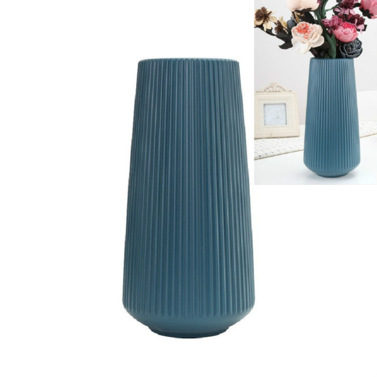 Vaso di plastica semplice contenitore per fiori secchi e bagnati, 11 x 30cm