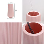 Vaso di plastica semplice contenitore per fiori secchi e bagnati, 11 x 30cm