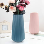 Vaso di plastica semplice contenitore per fiori secchi e bagnati, 11 x 30cm